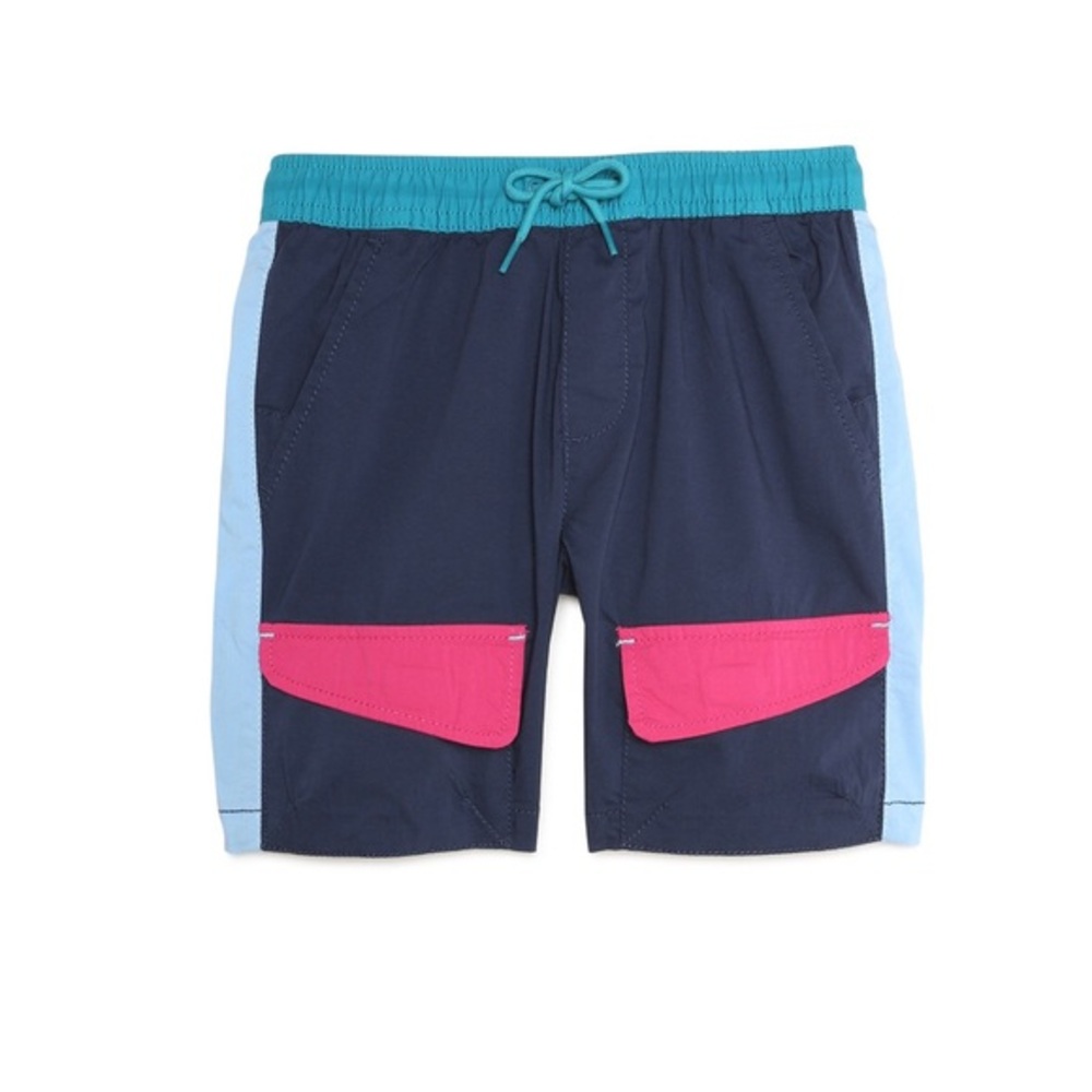 Big Boy’s blue Color Block Explorer wrinkle resistant Husky shorts size 14/16 XL